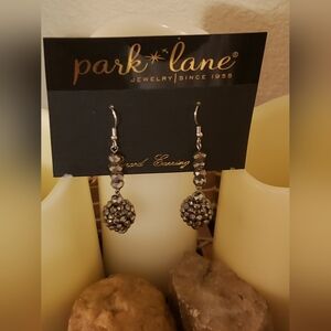 PARKLANE vintage Earrings Silver Marcasite Sparkly Drops